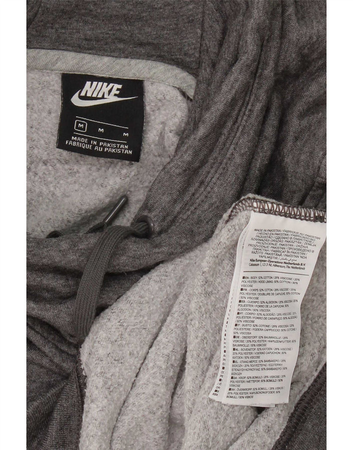 Nike γυναικείο φούτερ με κουκούλα UK 14 Βαμβακερό μεσαίο γκρι