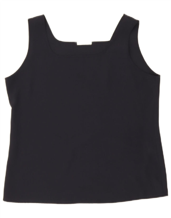 Sommermann Γυναικείο Γιλέκο UK 14 Large Navy Blue Polyester
