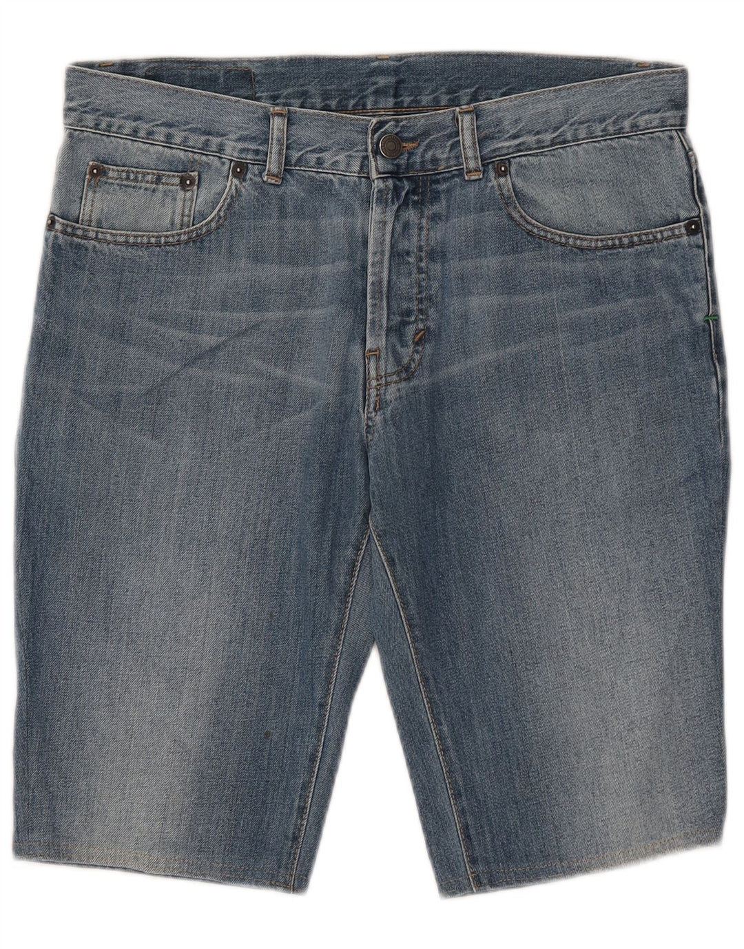 Ανδρικό τζιν σορτς Benetton W33 μεσαίο μπλε