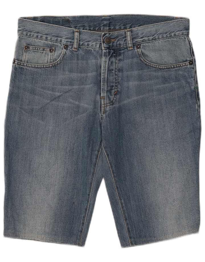 Ανδρικό τζιν σορτς Benetton W33 μεσαίο μπλε