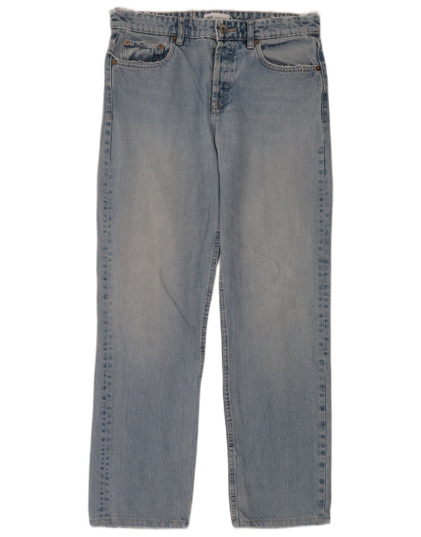 Zara Γυναικείο Straight Jeans EU 40 Medium W30 L30 Blue