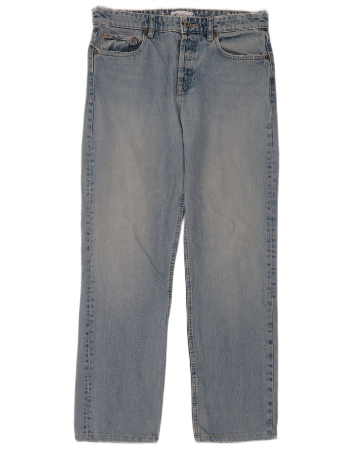 Zara Γυναικείο Straight Jeans EU 40 Medium W30 L30 Blue