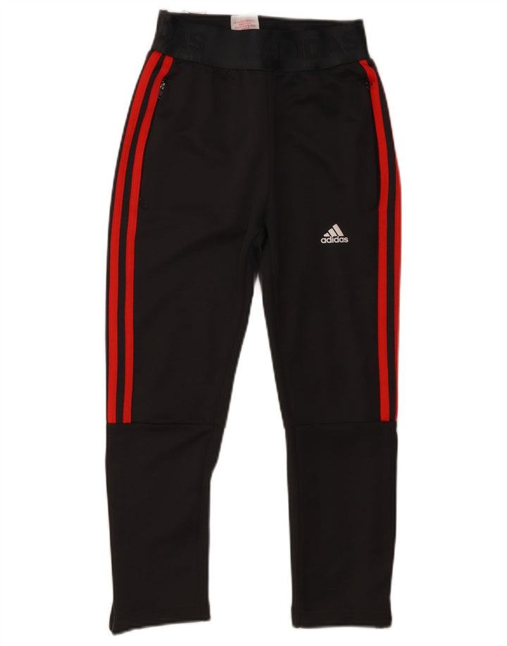Παντελόνι αθλητικής φόρμας Adidas Boys Climalite 7-8 ετών Μαύρο Πολυεστέρα