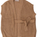 ZARA Γυναικείο αμάνικο πουλόβερ UK 10 Small Brown