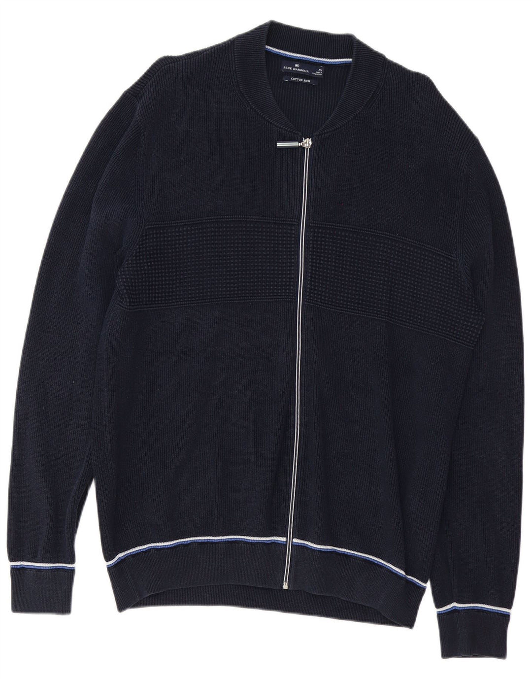 Ανδρική ζακέτα Blue Harbour XL Navy Cotton