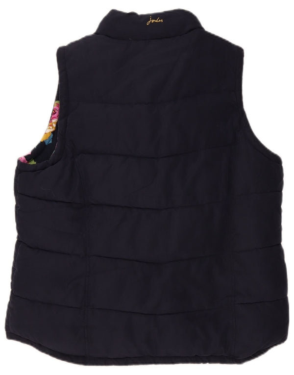Joules Γυναικεία padded Gilet UK 18 XL Navy Blue Polyester