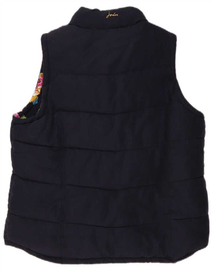 Joules Γυναικεία padded Gilet UK 18 XL Navy Blue Polyester