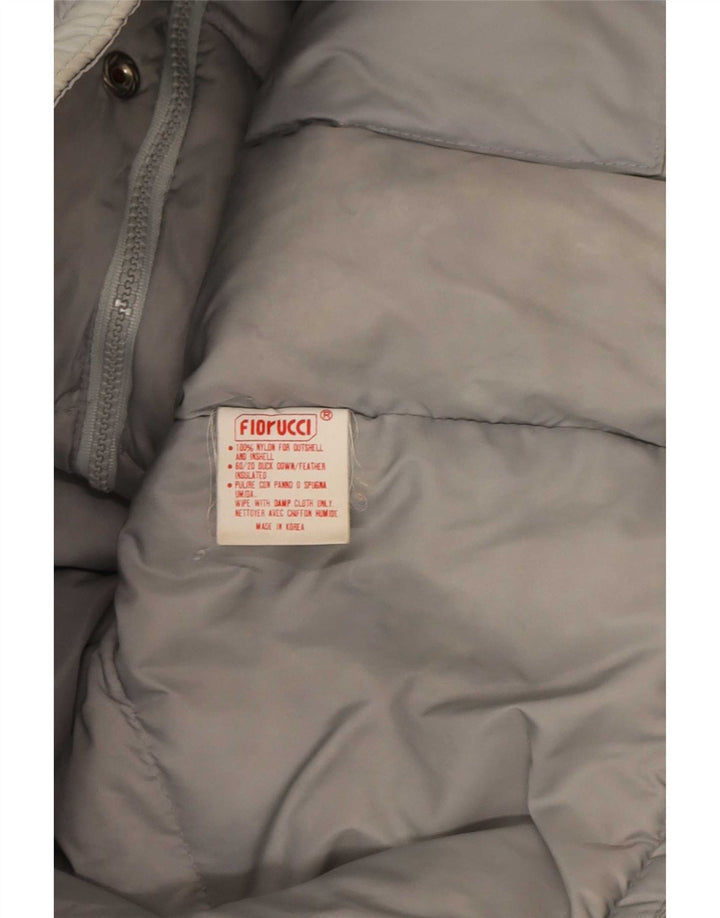 Ανδρικό μπουφάν Fiorucci με κουκούλα με επένδυση UK 38 Medium Grey Colorblock Nylon