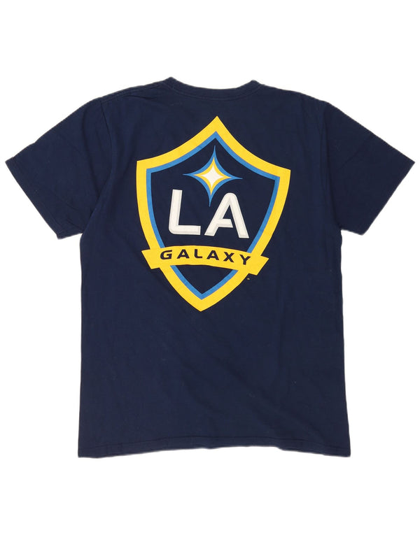 Ανδρικό T-Shirt Adidas LA Galaxy Top Large Navy Blue από βαμβάκι