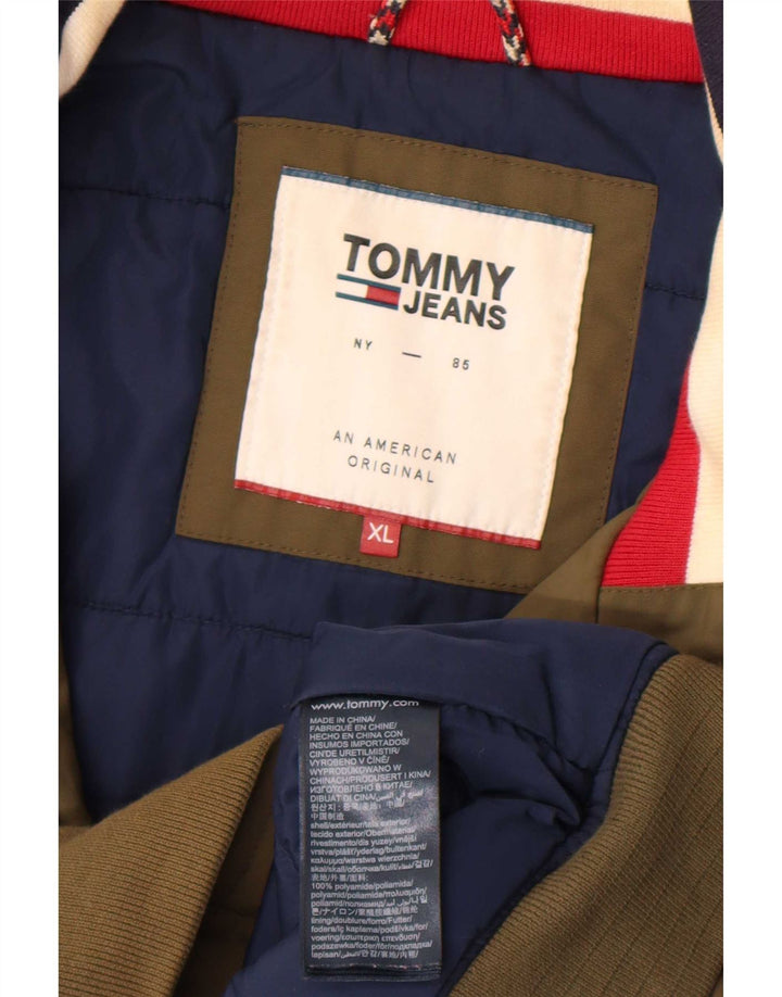 Ανδρικό μπουφάν Tommy Hilfiger UK 42 XL Khaki Polyamide