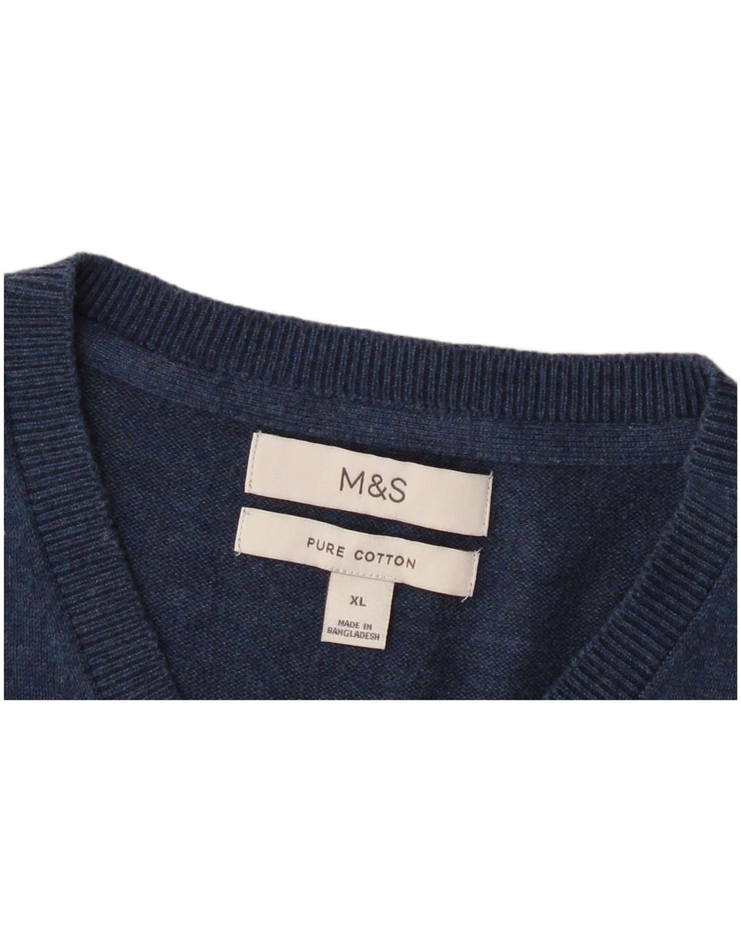 Marks & Spencer Ανδρικό γιλέκο Tank Top XL Navy Blue Cotton