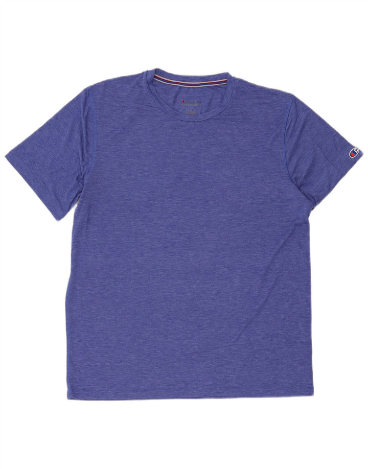 Ανδρικό T-Shirt Champion Top Large Blue Flecked Polyester