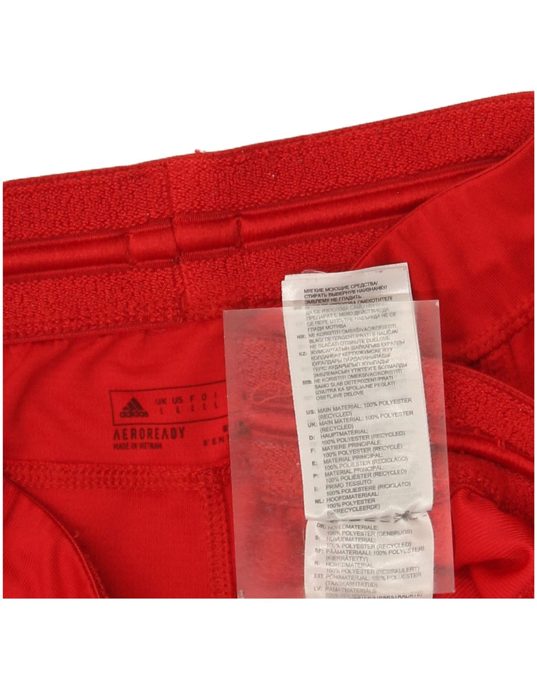 Ανδρικό σορτς Adidas Aeroready Sport μεγάλο κόκκινο πολυεστέρα