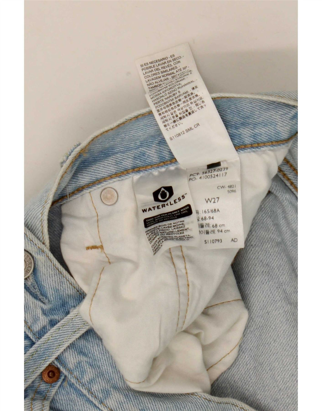 Γυναικείο Σορτς Levi's 501 Τζιν W27 Μικρό Μπλε Βαμβακερό