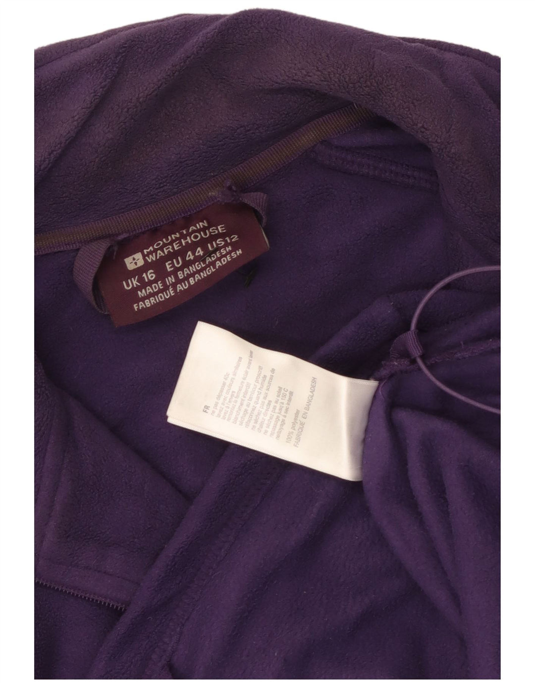 Mountain Warehouse Γυναικείο Fleece Jacket UK 16 μεγάλο Μωβ Πολυεστέρας