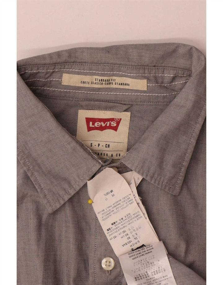Ανδρικό πουκάμισο Levi's Standard Fit Μικρό γκρι βαμβακερό