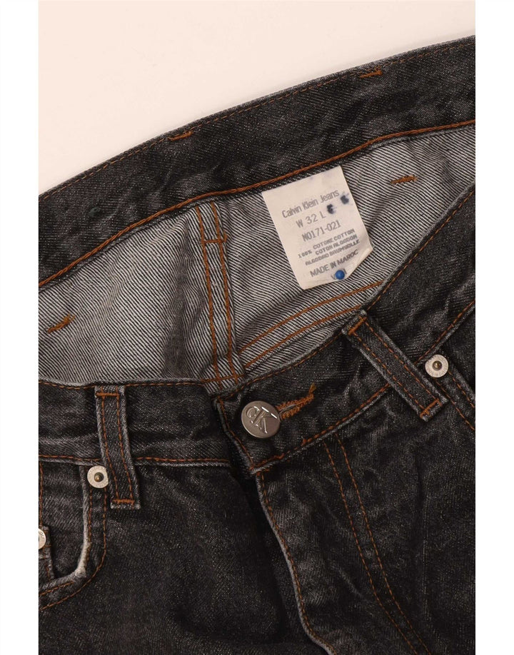 Ανδρικό τζιν ίσιο Calvin Klein W32 L31 Μαύρο βαμβακερό