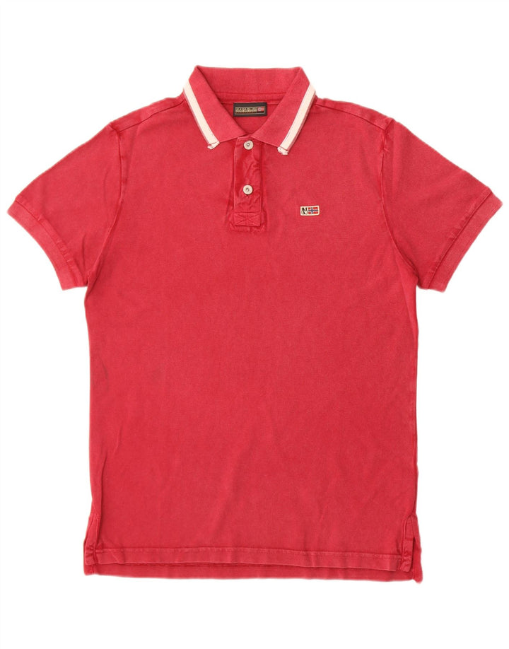 Ανδρικό πουκάμισο Napapijri Geographic Polo Small Maroon