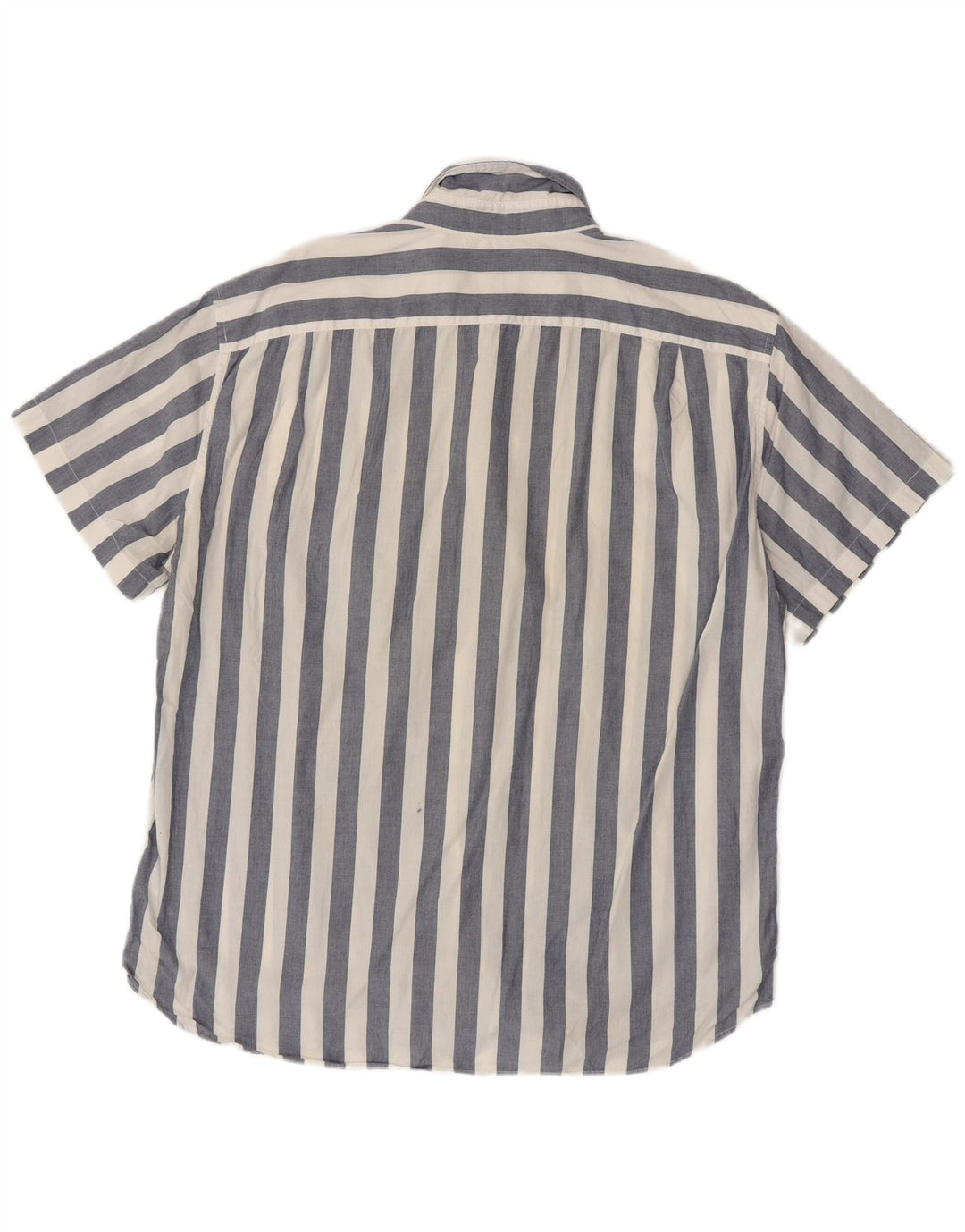 J. CREW Ανδρικό κοντομάνικο Slim πουκάμισο XL Μπλε ριγέ βαμβακερό