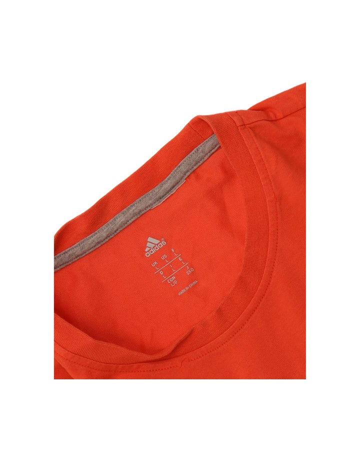 ADIDAS Mens Graphic T-Shirt Top Large Orange