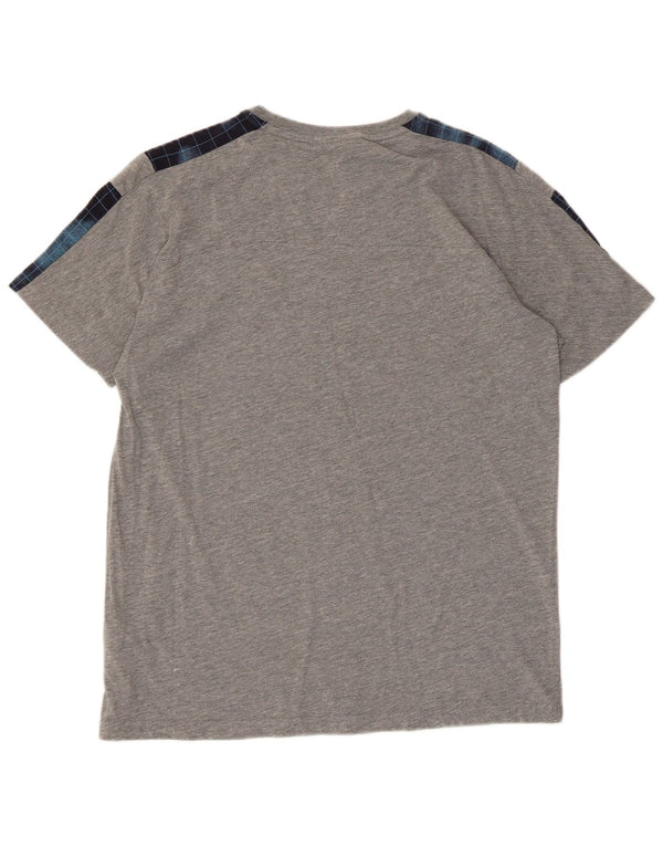 Ανδρικό T-Shirt Puma Τοπ μεσαίου γκρι χρώματος βαμβακερό