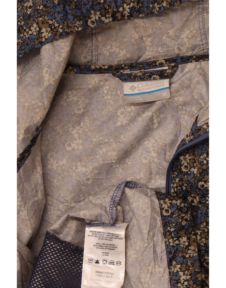 COLUMBIA Γυναικείο μπουφάν βροχής με κουκούλα UK 14 Medium πολύχρωμο Floral