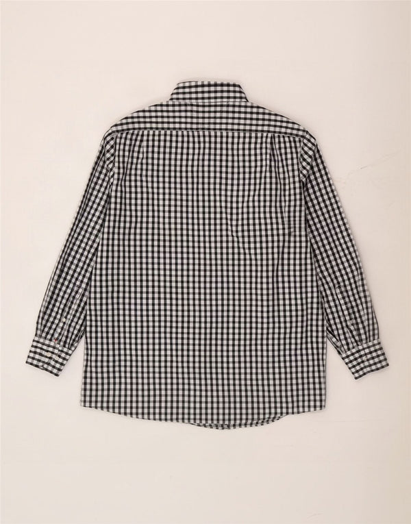 Ανδρικό πουκάμισο Tommy Hilfiger Size 17 1/2 XL Μαύρο βαμβακερό Gingham