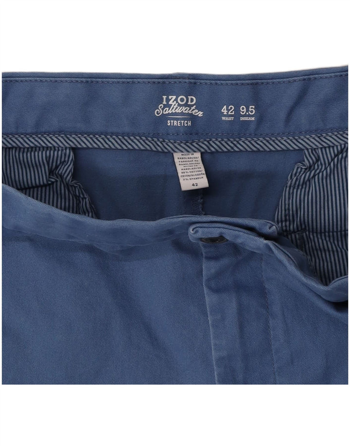 Ανδρικό σορτς Chino IZOD Stretch W42 2XL Μπλε βαμβακερό