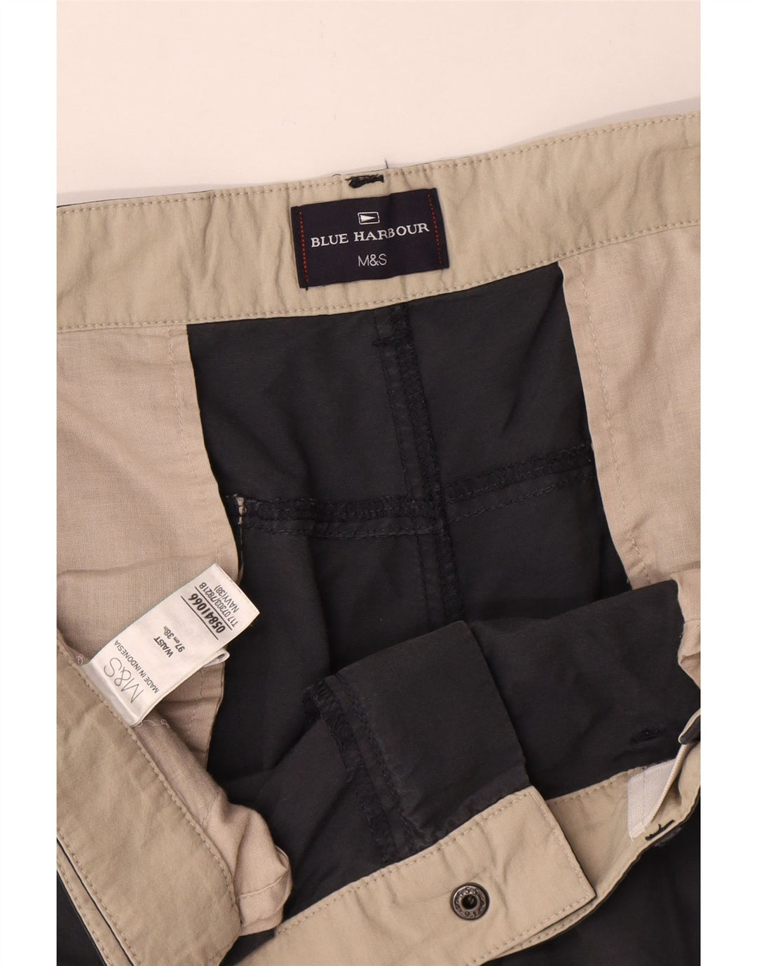 Ανδρικό σορτς Marks & Spencer Blue Harbour Cargo W38 XL Navy Blue Cotton