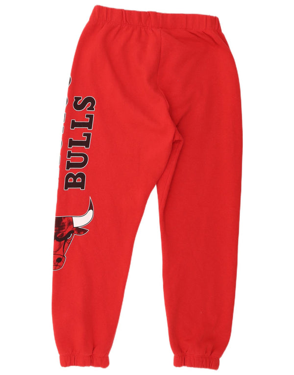 NBA Boys Chicago Bulls Trackssuit Trousers Joggers 13-14 Years XL Red
