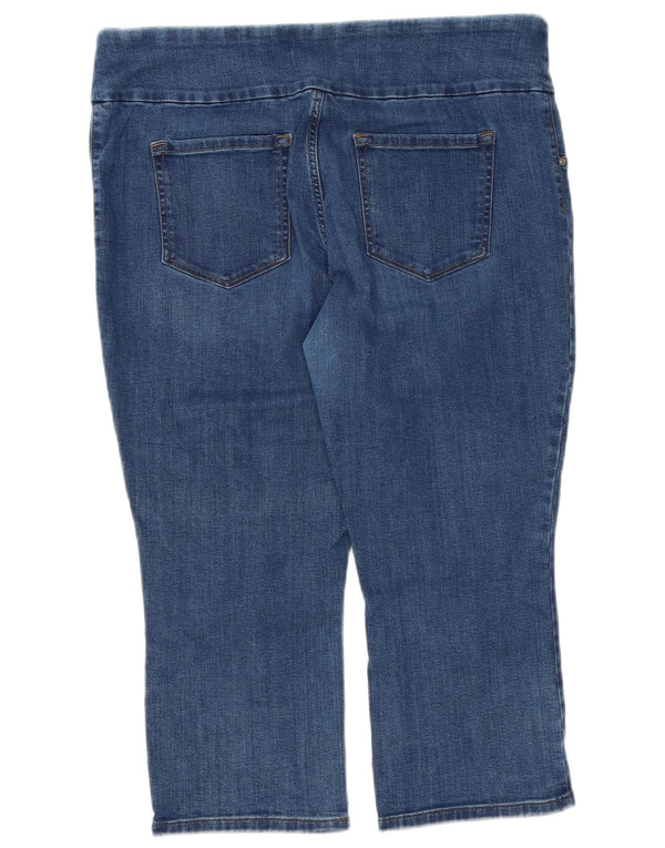 LEE Womens Sculpting Mid Rise Legging Capri Jeans US 18 2XL W38 L21 Blue