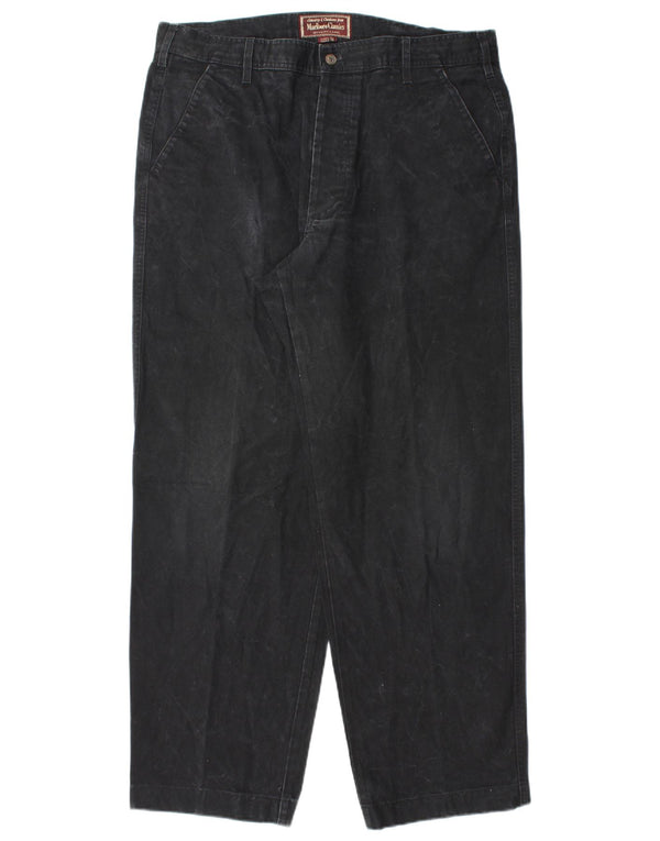 Marlboro Classics Ανδρικό κωνικό παντελόνι Chino EU 54 2XL W36 L31 Μαύρο