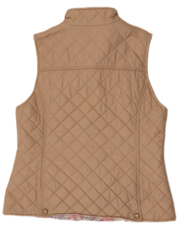 Jack Murphy Γυναικεία καπιτονέ Gilet UK 16 Large Beige Nylon