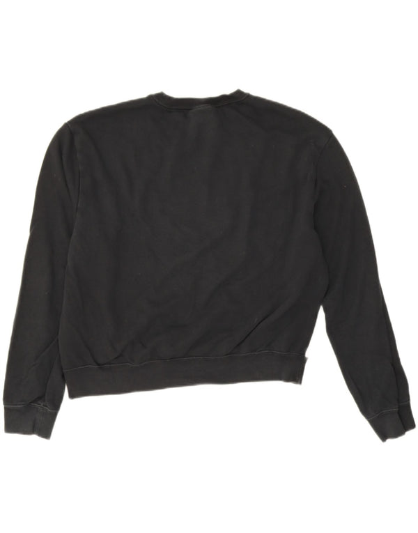 Γυναικείο φούτερ Nike Crop Graphic Jumper UK 14 Medium Black Colourblock