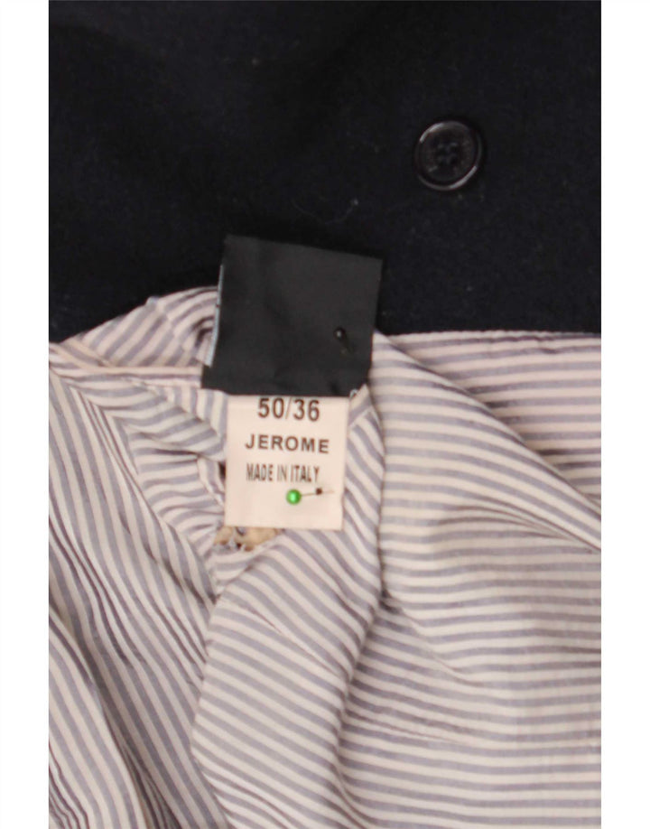 Roy Rogers Ανδρικό παλτό μπιζελιού IT 50 Large Navy Blue Wool