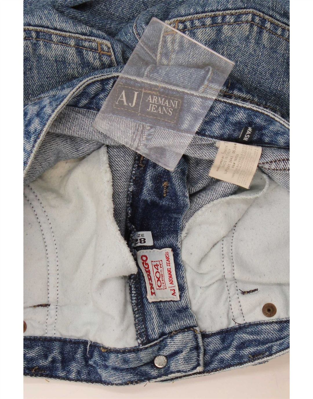 Armani Γυναικείο ίσιο τζιν W28 L28 Μπλε βαμβακερό