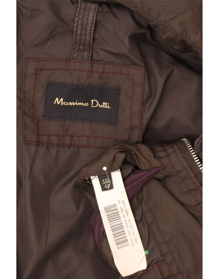 Massimo Dutti Ανδρικό Utility Jacket UK 44 2XL Καφέ Nylon
