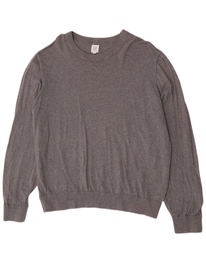 Ανδρικό πουλόβερ Gap Crew Neck Jumper XL Γκρι βαμβακερό