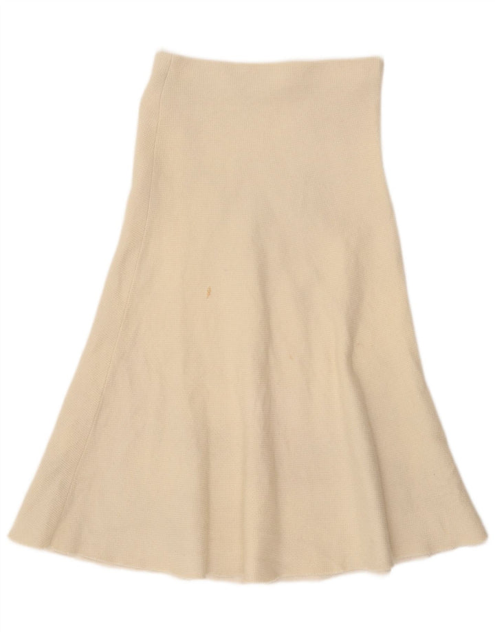 Zara Γυναικεία Πλεκτή Φούστα A-Line Small W26 Beige