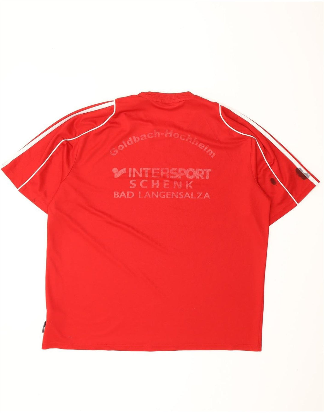 Ανδρικό γραφικό T-Shirt ADIDAS Climalite Top XL Red Polyester