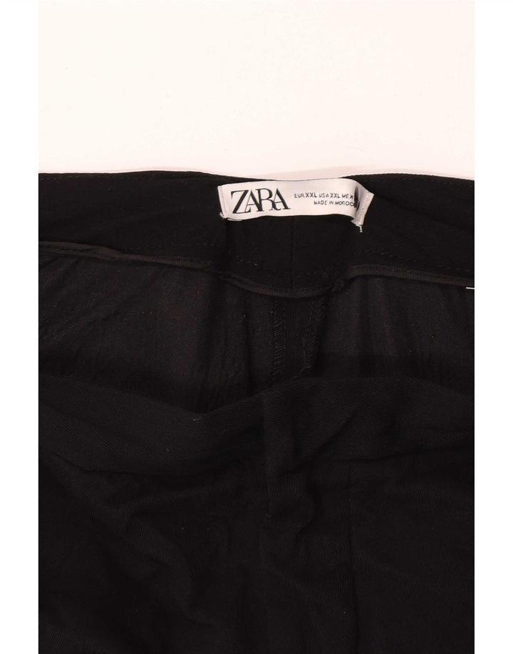 Zara Γυναικείο Bootcut Casual Παντελόνι 2XL W38 L32 Μαύρο