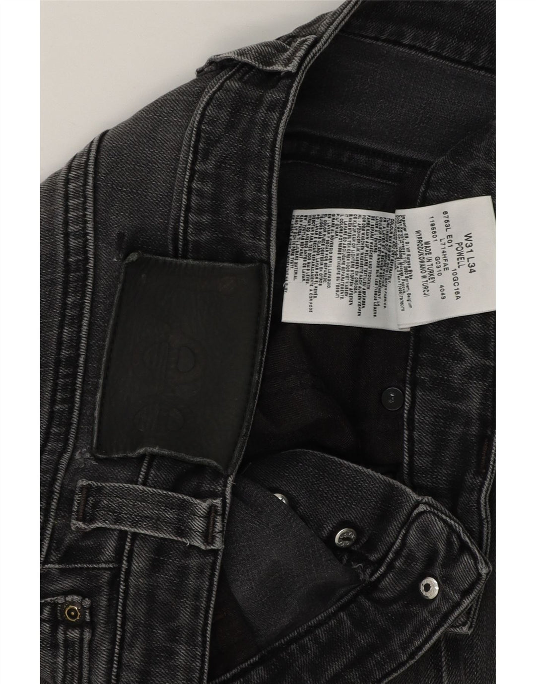 Lee Mens Slim Jeans W31 L32 Γκρι βαμβακερό