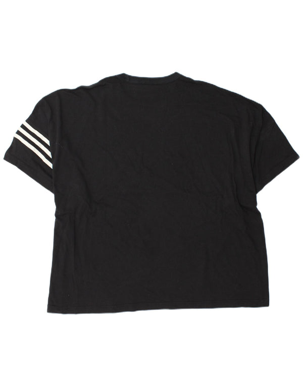 Ανδρικό T-Shirt Adidas Top 2XL Μαύρο βαμβακερό
