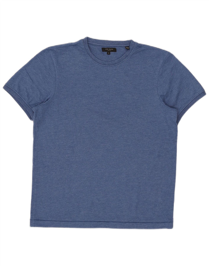Ανδρικό T-Shirt Ted Baker Top Size 3 Μεσαίο Μπλε Βαμβακερό