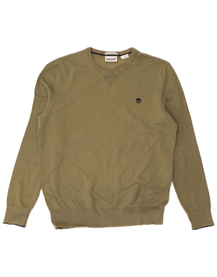 Ανδρικό πουλόβερ Timberland Crew Neck Jumper Μεσαίο βαμβακερό χακί