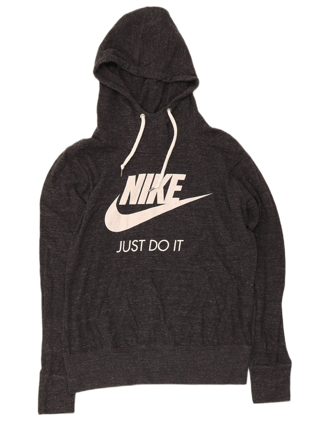 Γυναικείο γυναικείο κουκούλα με κουκούλα Nike 16 UK 16 Large Grey Flecked Polyester