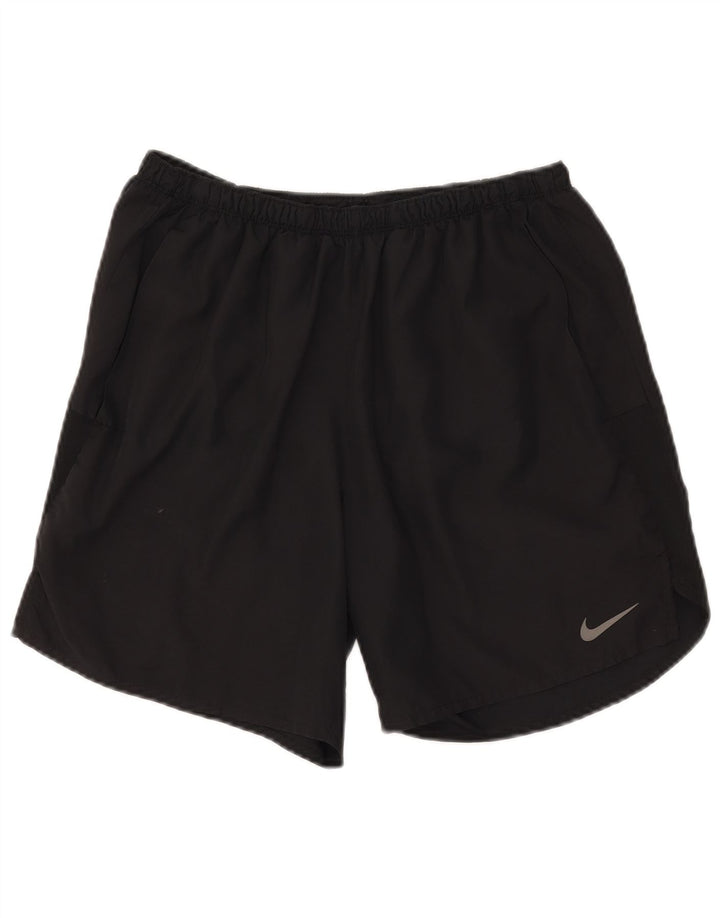 Ανδρικό αθλητικό σορτς Nike Dri Fit, μεγάλο μαύρο πολυεστέρα