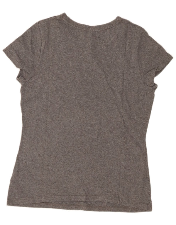 Γυναικείο γραφικό μπλουζάκι Tommy Hilfiger Top UK 14 Large Grey Flecked Cotton