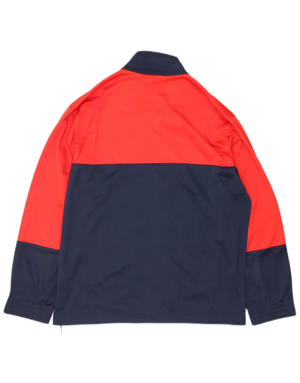 Ανδρική αθλητική φόρμα LOTTO Top Jacket Large Navy Blue Colorblock Polyester