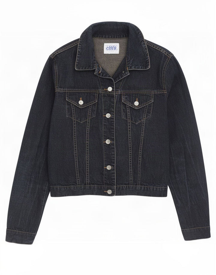 Onyx Γυναικείο Τζιν Μπουφάν UK 10 Small Navy Blue